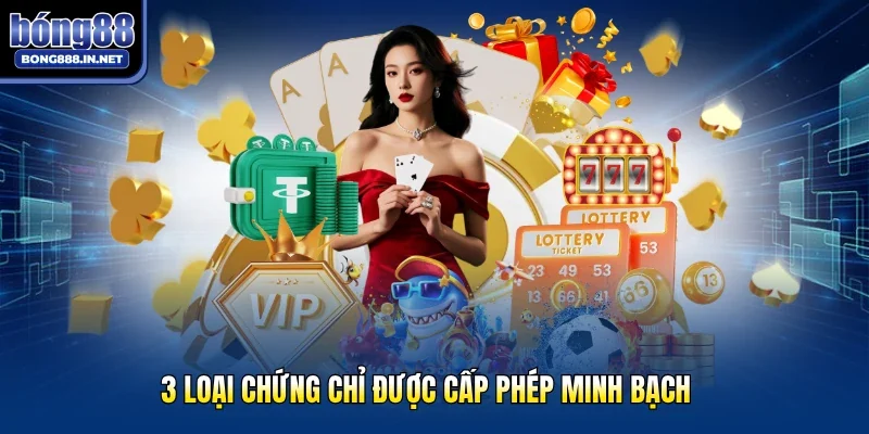 3 loại chứng chỉ được cấp phép minh bạch