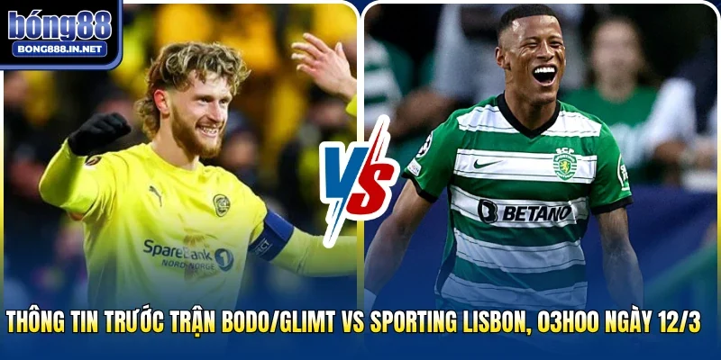 Thông tin trước trận Bodo/Glimt Vs Sporting Lisbon, 03h00 ngày 12/3